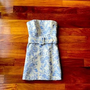Amanda Uprichard Fae Dress in Foile Brocade- Small